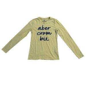 Abercrombie Kids Girl Long Sleeve Embroidered T- Shirt Size 15/16